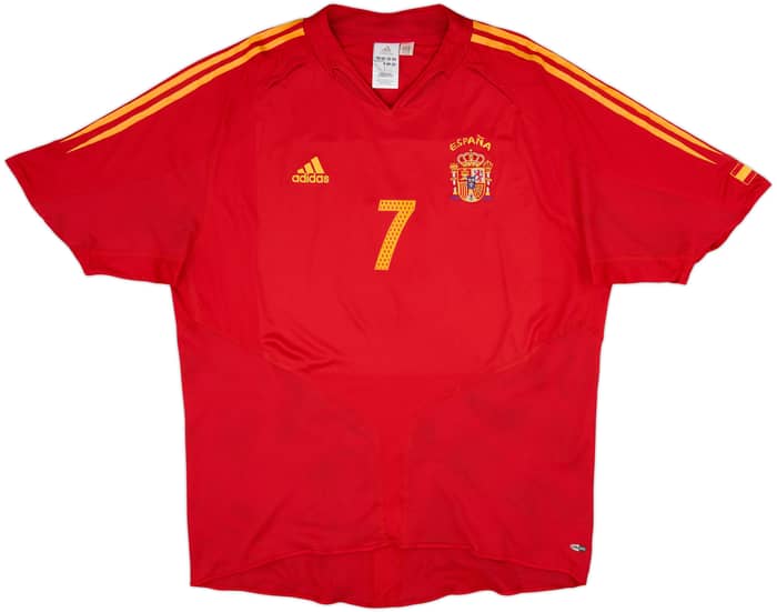 2004-06 Spain Home Shirt Raul #7 - 6/10 - (XL)