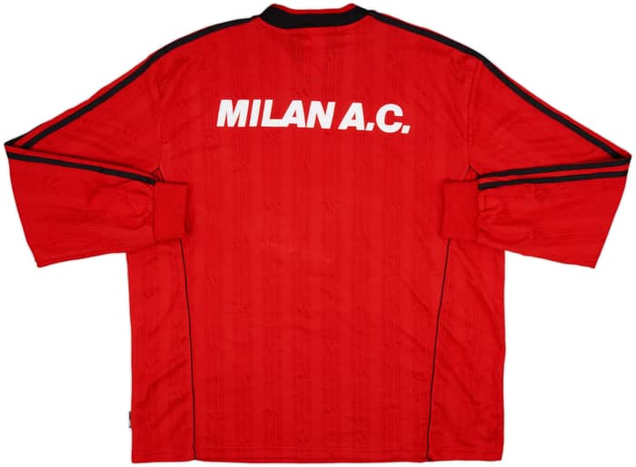 1999-00 AC Milan adidas Training L/S Shirt - 9/10 - (XL)