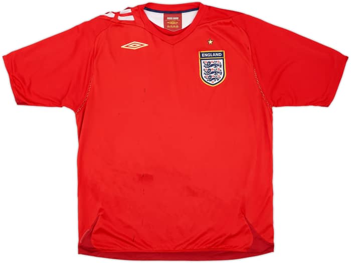 2006-08 England Away Shirt - 5/10 - (XL)