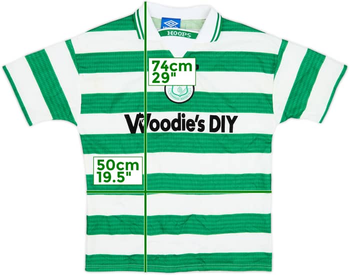 1997-98 Shamrock Rovers Home Shirt - 8/10 - (M)