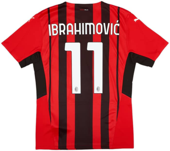 2021-22 AC Milan Prototype Home Shirt Ibrahimovic #11 (L)