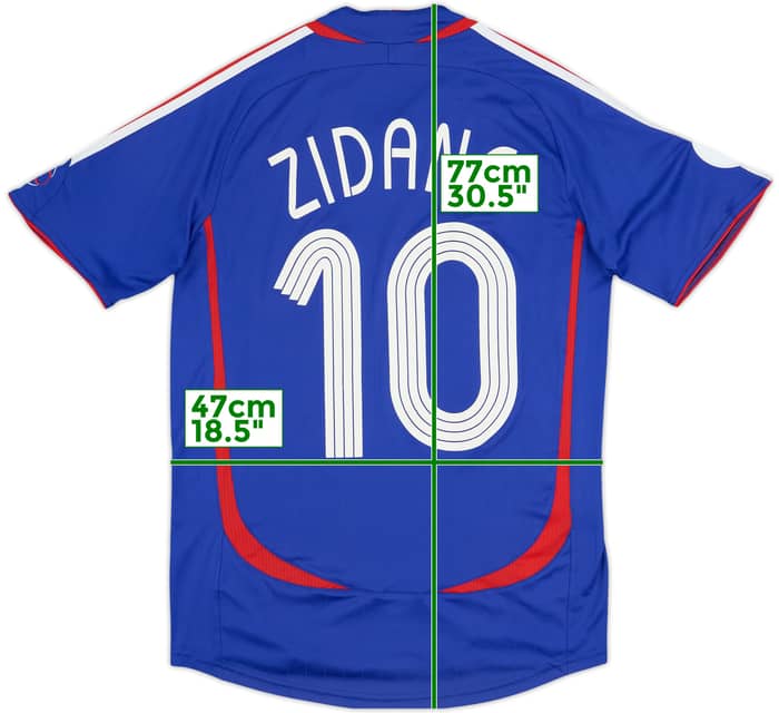 Camiseta de local de Francia 2006-07 Zidane #10 - 6/10 - (S)