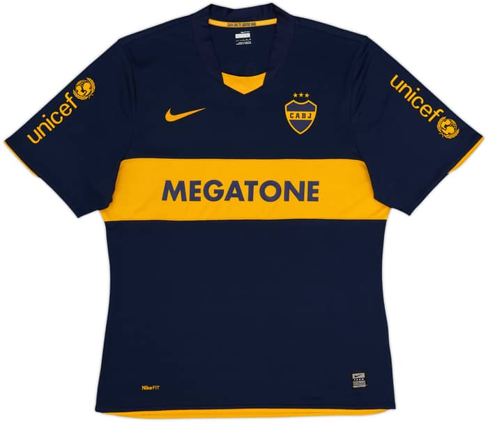 Camiseta auténtica de local del Boca Juniors de la Copa Libertadores 2009 - 7/10 - (L)