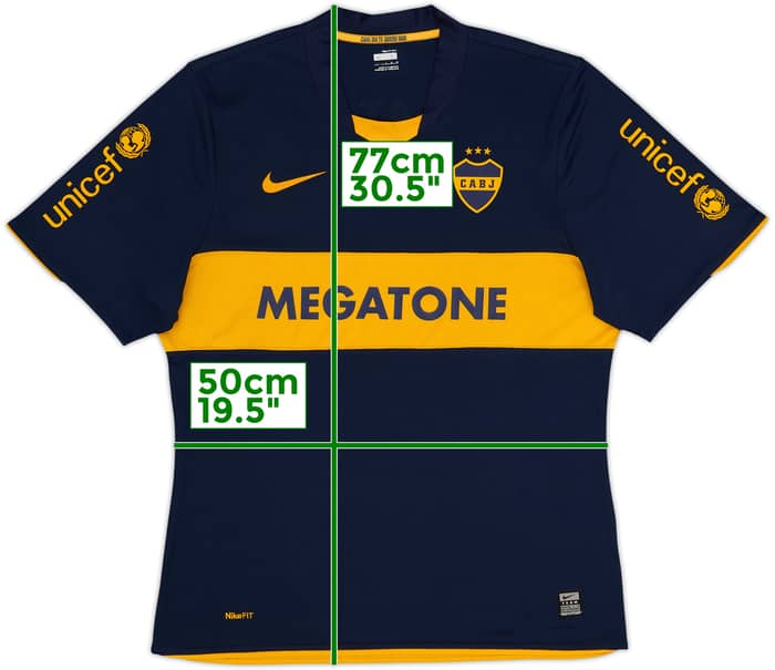 Camiseta auténtica de local del Boca Juniors de la Copa Libertadores 2009 - 7/10 - (L)