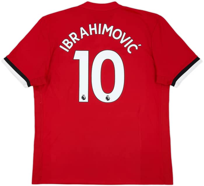 2017-18 Manchester United Home Shirt Ibrahimovic #10 - 6/10 - (XL)