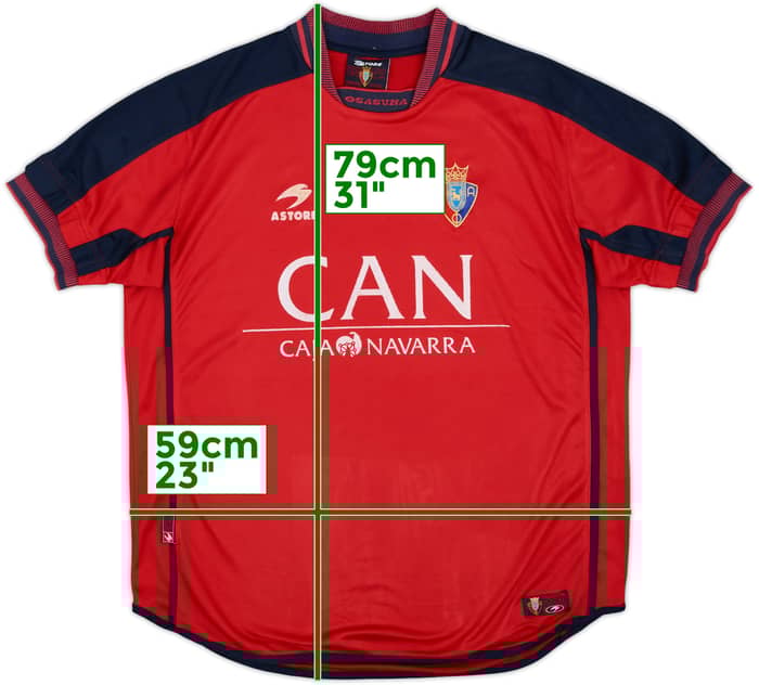2000-02 Osasuna Home Shirt - 8/10 - (XL)