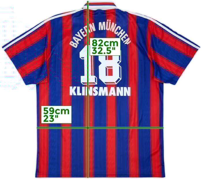 1995-97 Bayern Múnich Camiseta Local Klinsmann #18 - 5/10 - (XL)