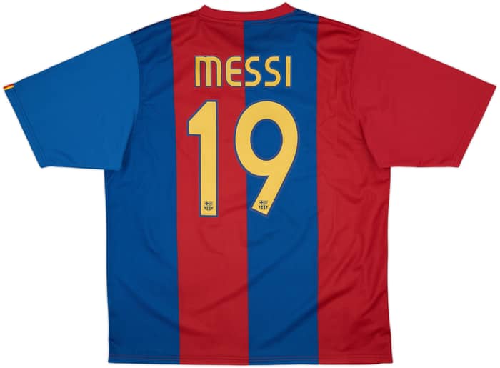 2006-07 Barcelona Basic Home Shirt Messi #19 - 8/10 - (XL)