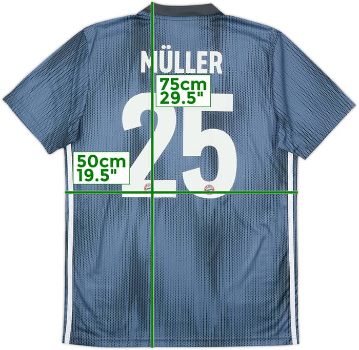 2018-19 Bayern Munich Third Shirt Muller #25 - 10/10 - (M)