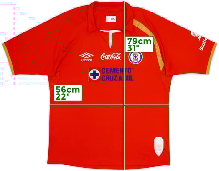 Camiseta de la tercera equipación del Cruz Azul 2013-14 - 9/10 - (XL)