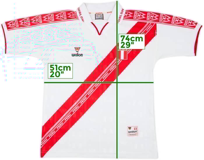 2000-01 Peru Home Shirt #9 - 8/10 - (L)