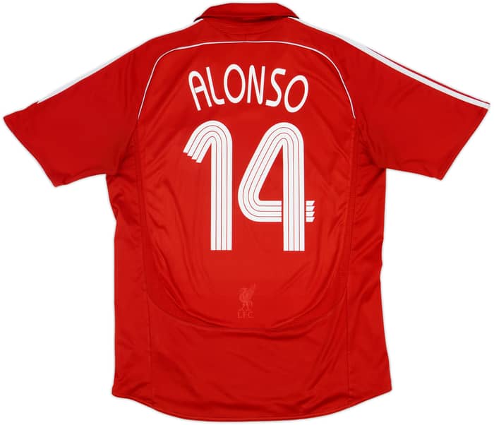 2006-08 Liverpool Home Shirt Alonso #14 - 6/10 - (L)