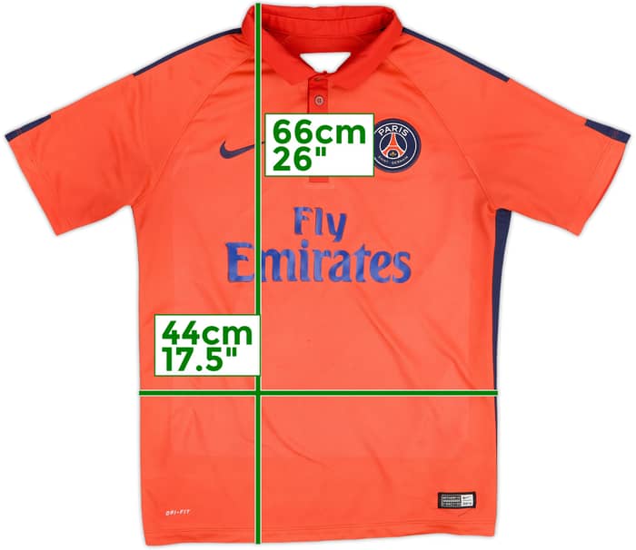 2014-15 Paris Saint-Germain Third Shirt - 4/10 - (XL.Boys)