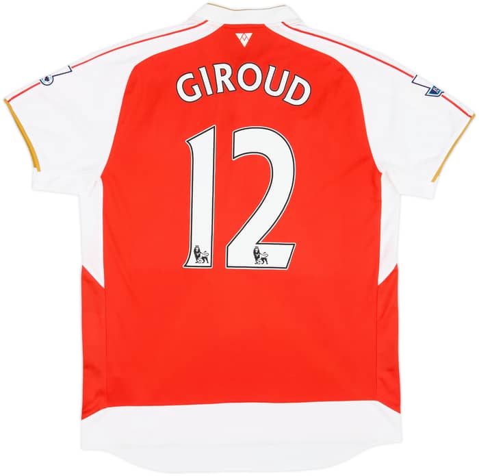 2015-16 Arsenal Home Shirt Giroud #12 - 4/10 - (XL)