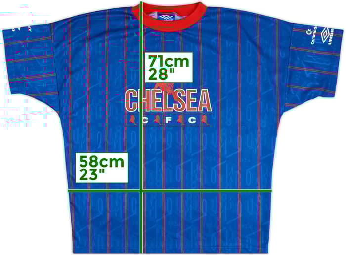 1992-94 Chelsea Umbro Training Shirt - 7/10 - (L)