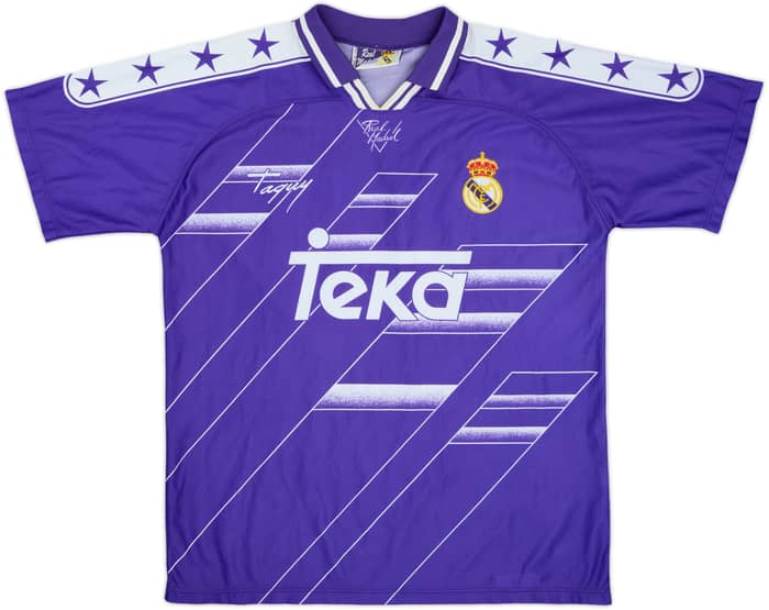 1994-96 Real Madrid Taquy Away Shirt Laudrup #10 - 7/10 - (L)