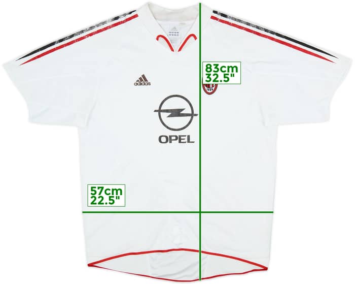 Camiseta de visitante del AC Milan 2004-05 - 5/10 - (XL)