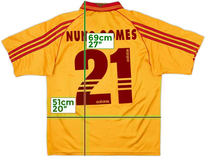 Camiseta de visitante del Benfica 1998-99 Nuno Gomes #21 - 7/10 - (S)