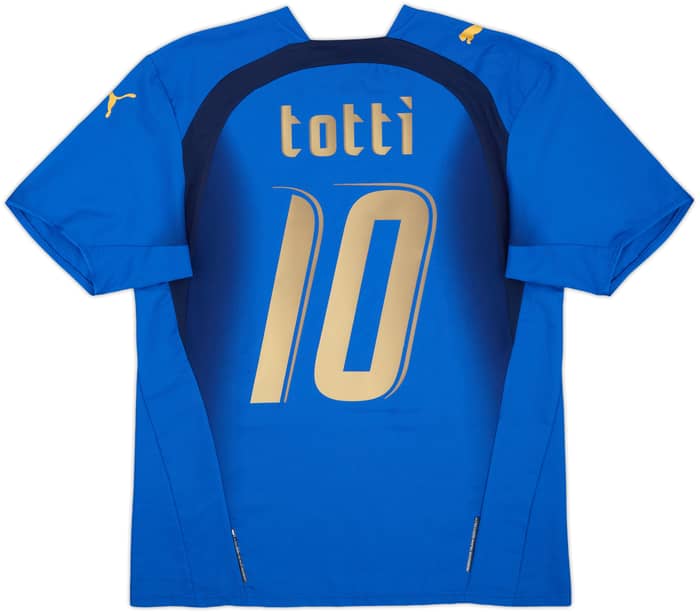 2006 Italy Home Shirt Totti #10 - 6/10 - (L)
