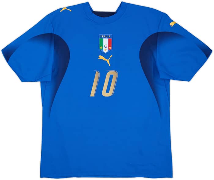 2006 Italy Home Shirt Totti #10 - 6/10 - (L)