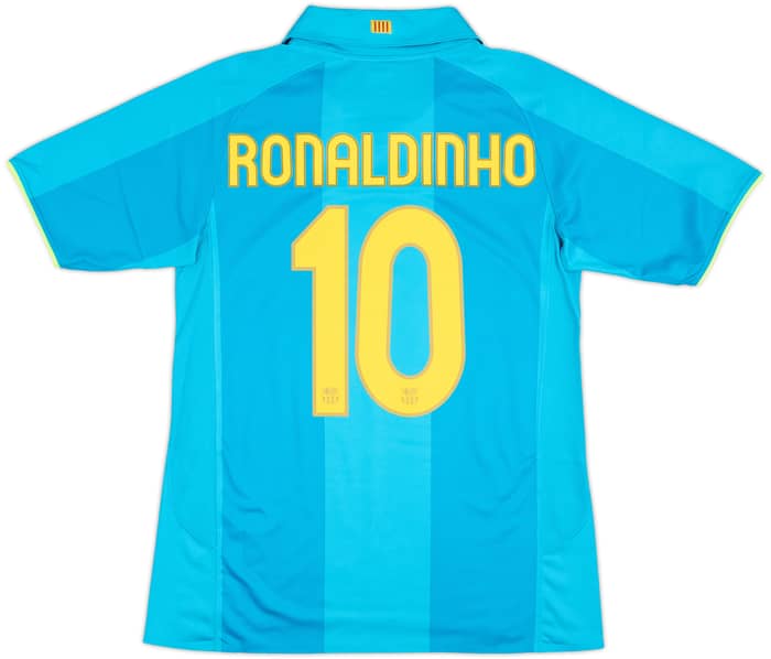 2007-09 Barcelona Player Issue Away Shirt Ronaldinho #10 - 10/10 - (M)