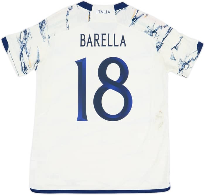 2023-24 Italy Authentic Away Shirt Barella #18 - 7/10 - (Women's L)