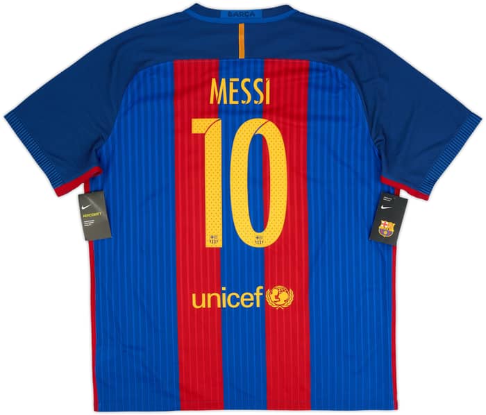 2016-17 Barcelona Authentic Home Shirt Messi #10 (XXL)