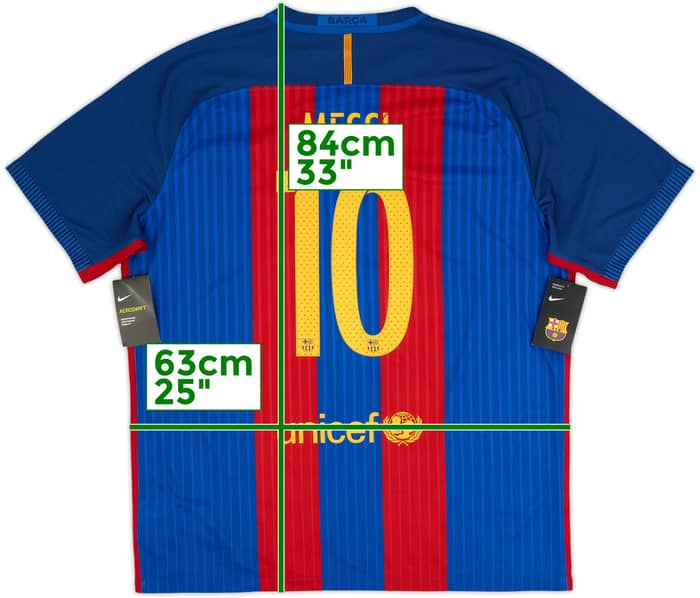 2016-17 Barcelona Authentic Home Shirt Messi #10 (XXL)