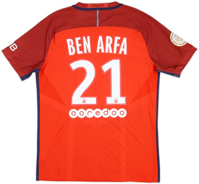 2016-17 Paris Saint-Germain Authentic Away Shirt Ben Arfa #21 - 8/10 - (L)