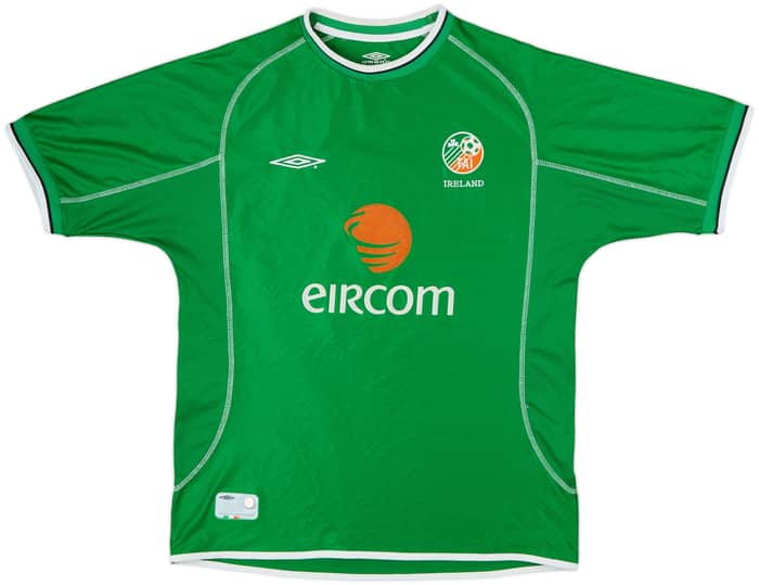 Camiseta de local de Irlanda 2002-03 Keane #6 - 8/10 - (L)