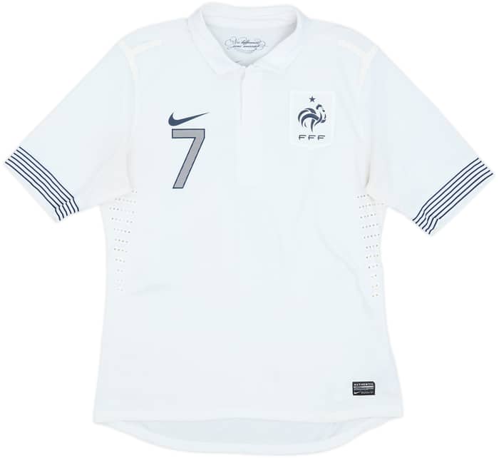Camiseta de visitante de Francia 2012-13 versión jugador Ribery #7 - 6/10 - (L)