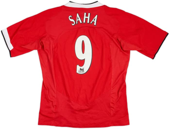 2004-06 Manchester United Home Shirt Saha #9 - 6/10 - (L)