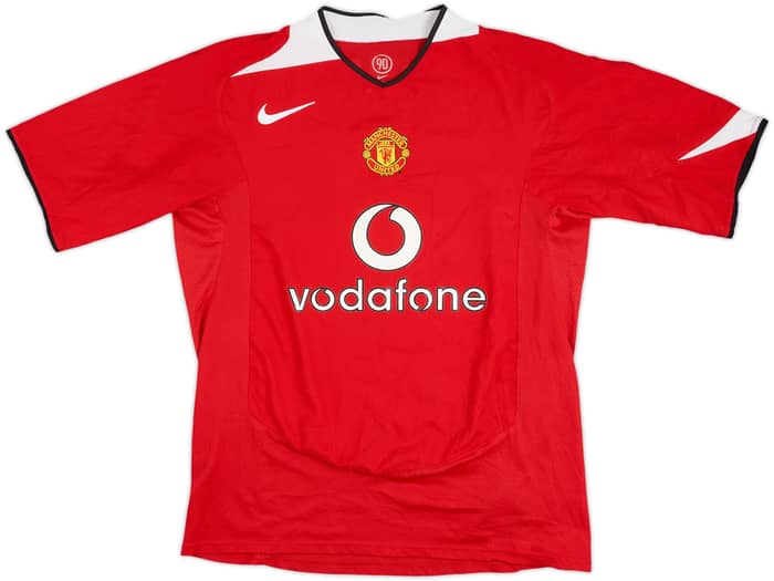 2004-06 Manchester United Home Shirt Saha #9 - 6/10 - (L)