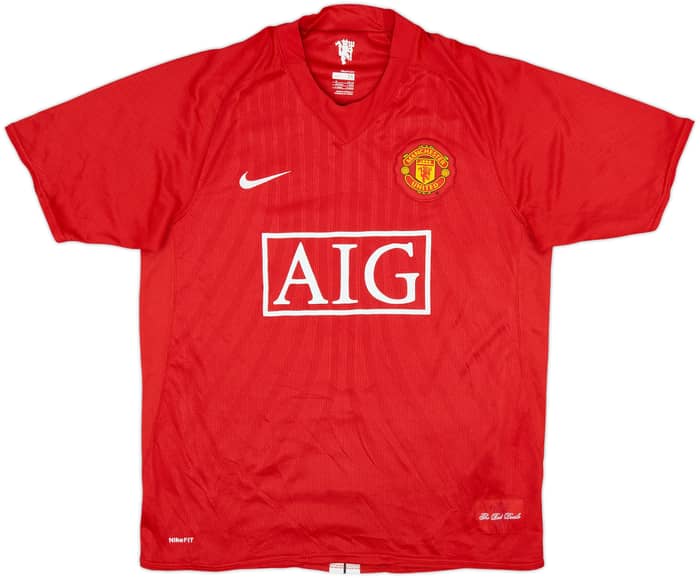 2007-09 Manchester United Home Shirt Berbatov #9 - 6/10 - (M)