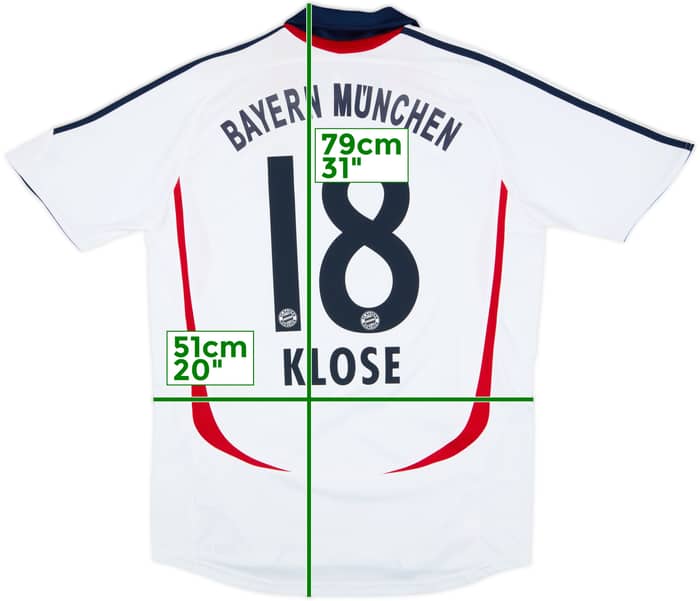 2006-07 Bayern Munich Away Shirt Klose #18 - 7/10 - (M)