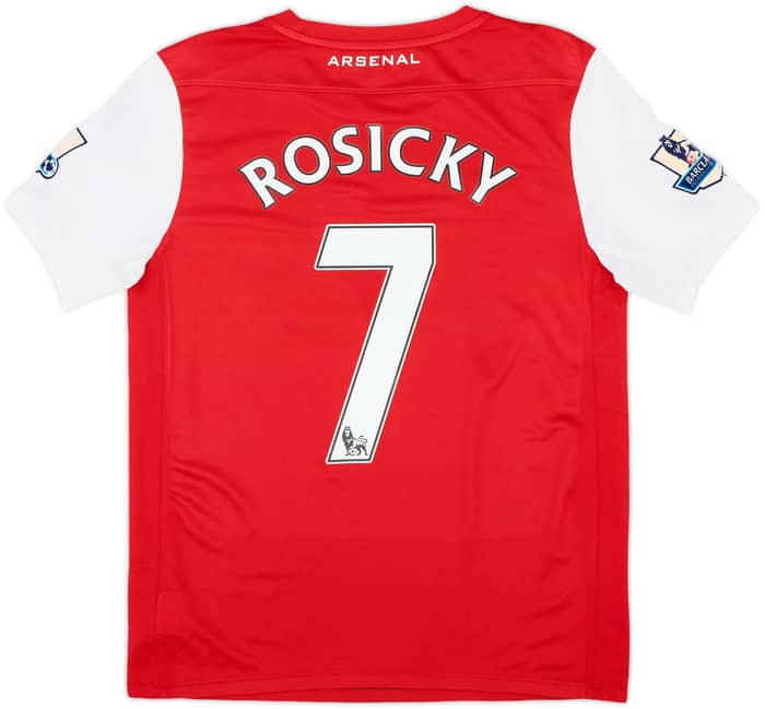 2011-12 Arsenal Home Shirt Rosicky #7 - 6/10 - (XL.Boys)