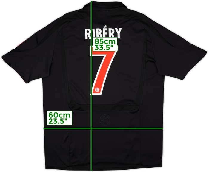 2007-09 Bayern Munich European Shirt Ribery #7 - 6/10 - (XL)