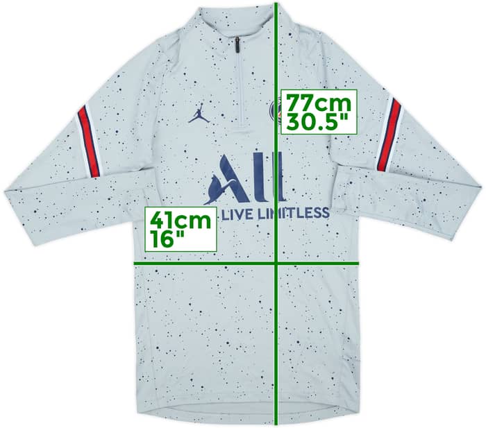 2022-23 Paris Saint-Germain Jordan 1/4 Zip Drill Top - 8/10 - (XS)