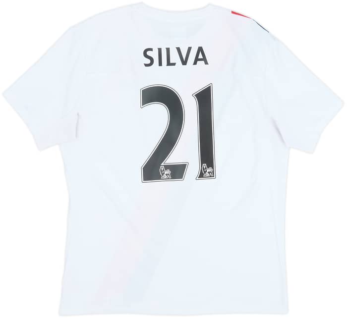 Camiseta de la tercera equipación del Manchester City 2009-11 Silva #21 - 9/10 - (L)