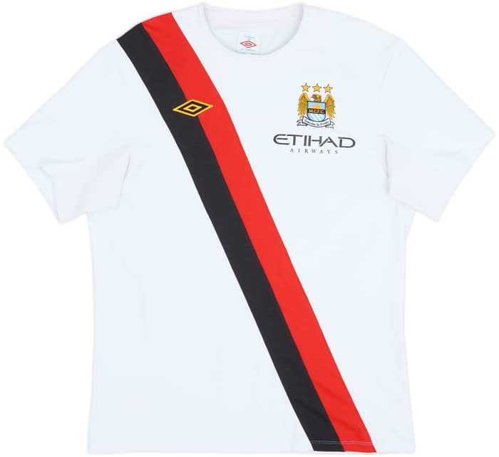 Camiseta de la tercera equipación del Manchester City 2009-11 Silva #21 - 9/10 - (L)