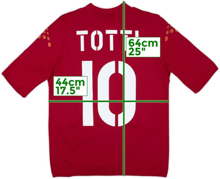 2003-04 Roma Home Shirt Totti #10 - 6/10 - (S)