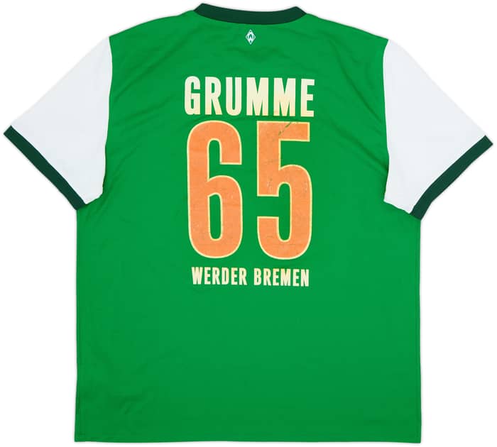 2009-10 Werder Bremen Home Shirt Grumme #65 - 5/10 - (XL)