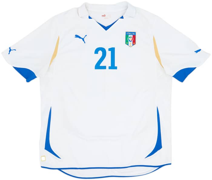 2010-12 Italy Away Shirt Pirlo #21 - 7/10 - (XXL)