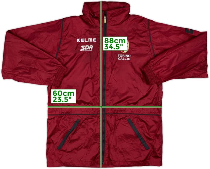 1996-97 Torino Kelme Chaqueta impermeable con capucha - 7/10 - (M)
