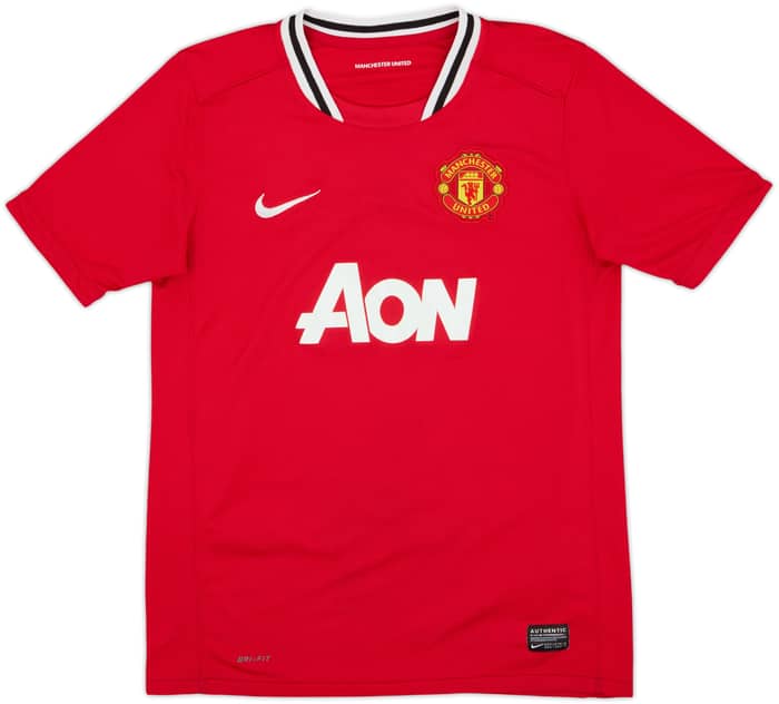 2011-12 Manchester United Home Shirt Berbatov #9 - 8/10 - (L.Boys)
