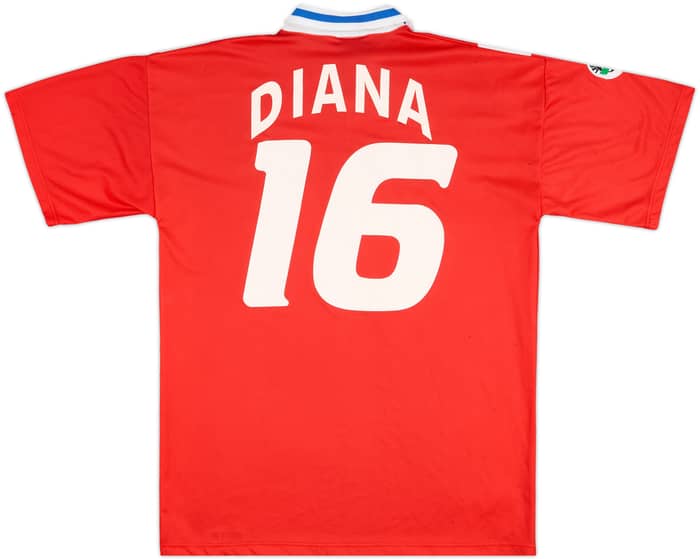 1998-99 Brescia Match Issue Signed Third Shirt Diana #16