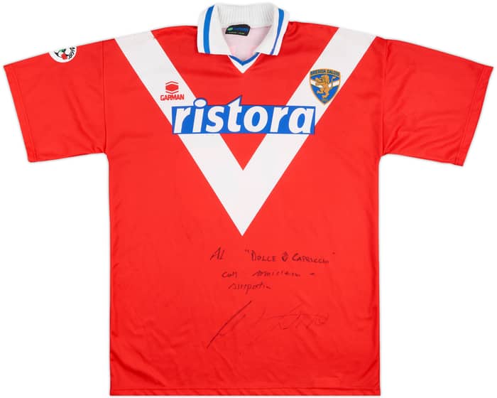1998-99 Brescia Match Issue Signed Third Shirt Diana #16