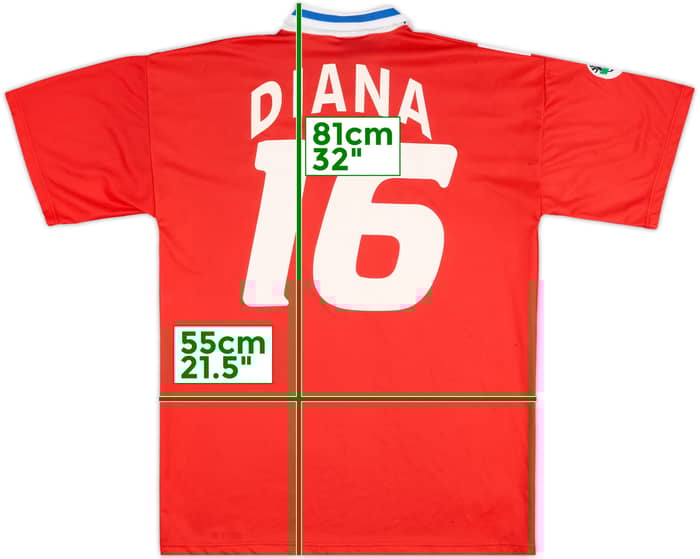 1998-99 Brescia Match Issue Signed Third Shirt Diana #16