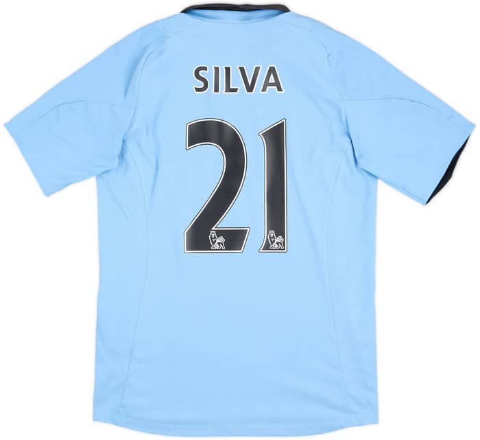 Camiseta de local del Manchester City 2012-13 Silva #21 - 9/10 - (M)