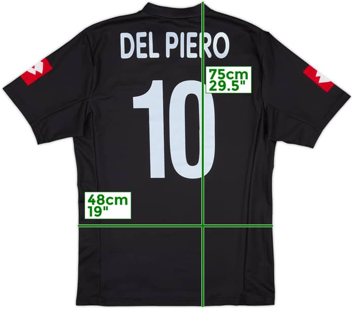 2001-02 Juventus Away Shirt Del Piero #10 - 8/10 - (M)